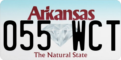 AR license plate 055WCT