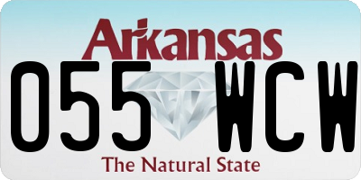 AR license plate 055WCW