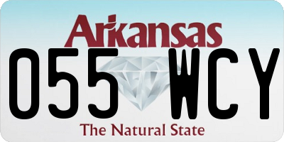 AR license plate 055WCY