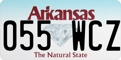 AR license plate 055WCZ