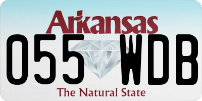 AR license plate 055WDB
