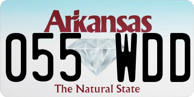 AR license plate 055WDD