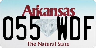 AR license plate 055WDF