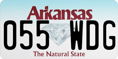 AR license plate 055WDG
