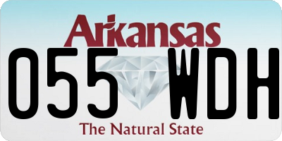AR license plate 055WDH