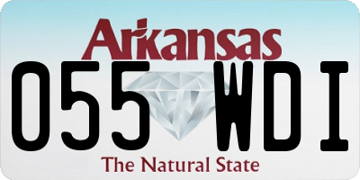 AR license plate 055WDI