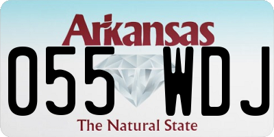 AR license plate 055WDJ