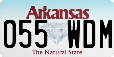 AR license plate 055WDM