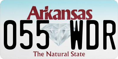AR license plate 055WDR