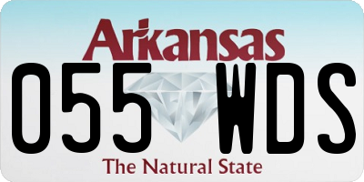AR license plate 055WDS