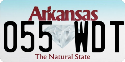 AR license plate 055WDT