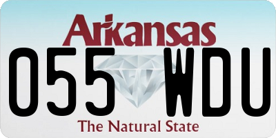 AR license plate 055WDU