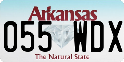 AR license plate 055WDX