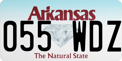 AR license plate 055WDZ