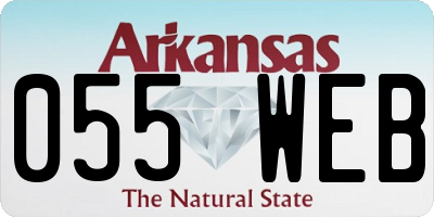 AR license plate 055WEB