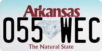 AR license plate 055WEC