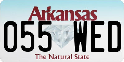 AR license plate 055WED