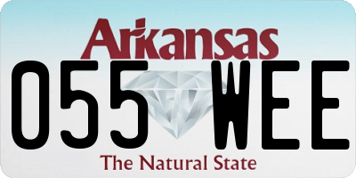 AR license plate 055WEE