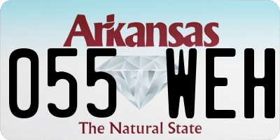 AR license plate 055WEH