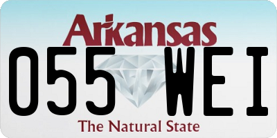 AR license plate 055WEI