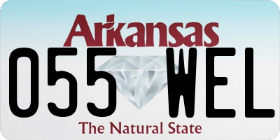 AR license plate 055WEL