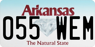 AR license plate 055WEM