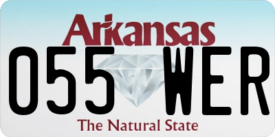 AR license plate 055WER