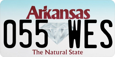 AR license plate 055WES