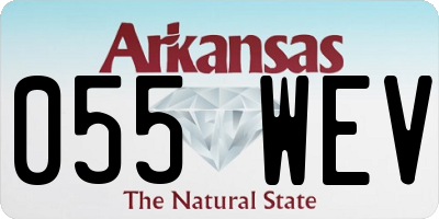 AR license plate 055WEV