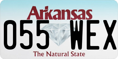 AR license plate 055WEX