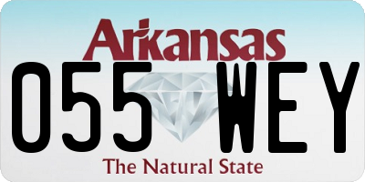 AR license plate 055WEY