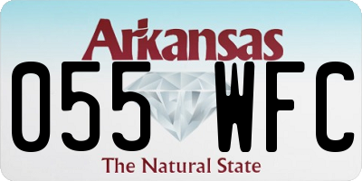 AR license plate 055WFC