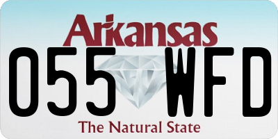 AR license plate 055WFD