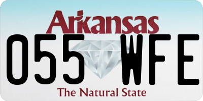 AR license plate 055WFE