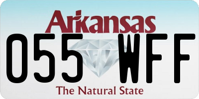 AR license plate 055WFF