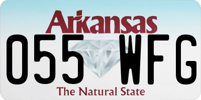 AR license plate 055WFG