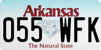 AR license plate 055WFK