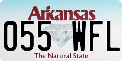 AR license plate 055WFL