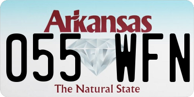 AR license plate 055WFN