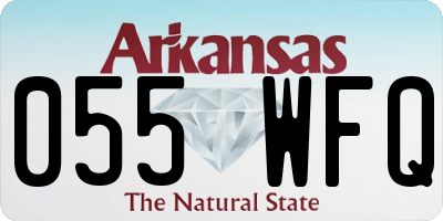 AR license plate 055WFQ