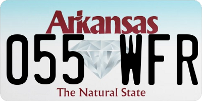 AR license plate 055WFR