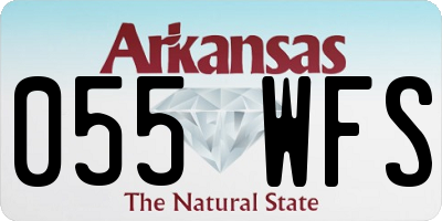 AR license plate 055WFS