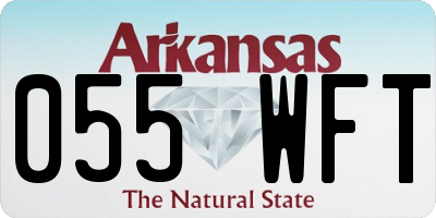 AR license plate 055WFT