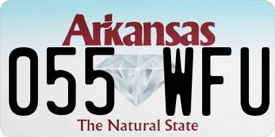 AR license plate 055WFU