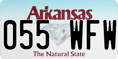 AR license plate 055WFW
