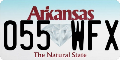 AR license plate 055WFX