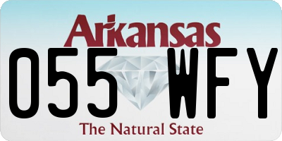 AR license plate 055WFY