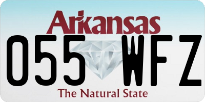 AR license plate 055WFZ