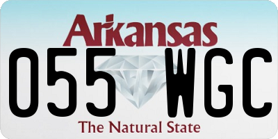 AR license plate 055WGC
