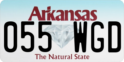 AR license plate 055WGD